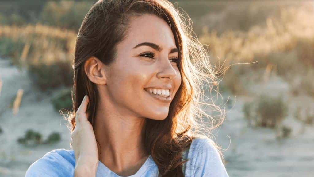 Portrait of a Beautiful smiling lady | Skincare from sun damage | Instinct Holistic Medical Spa in Bozeman, MT